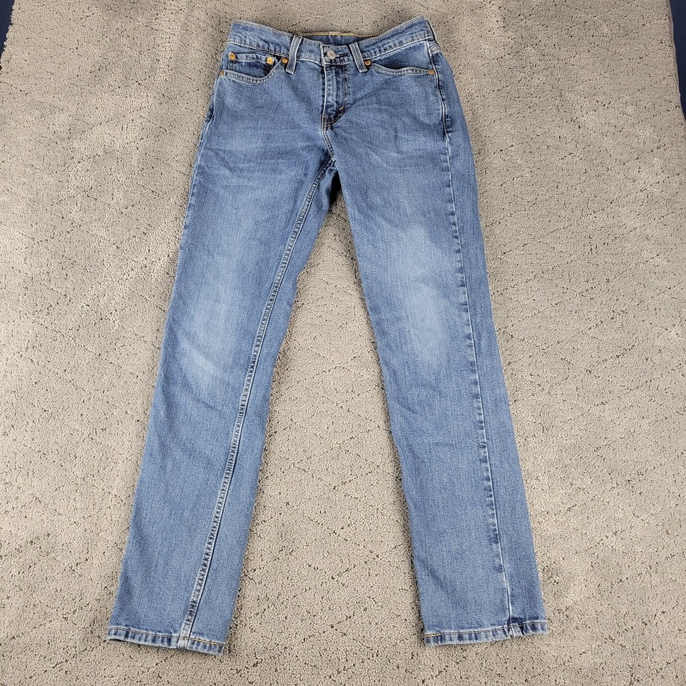 Levis 511 Jeans Mens 29x32 Blue Slim Straight Medium Wash Low Rise Stretch Denim